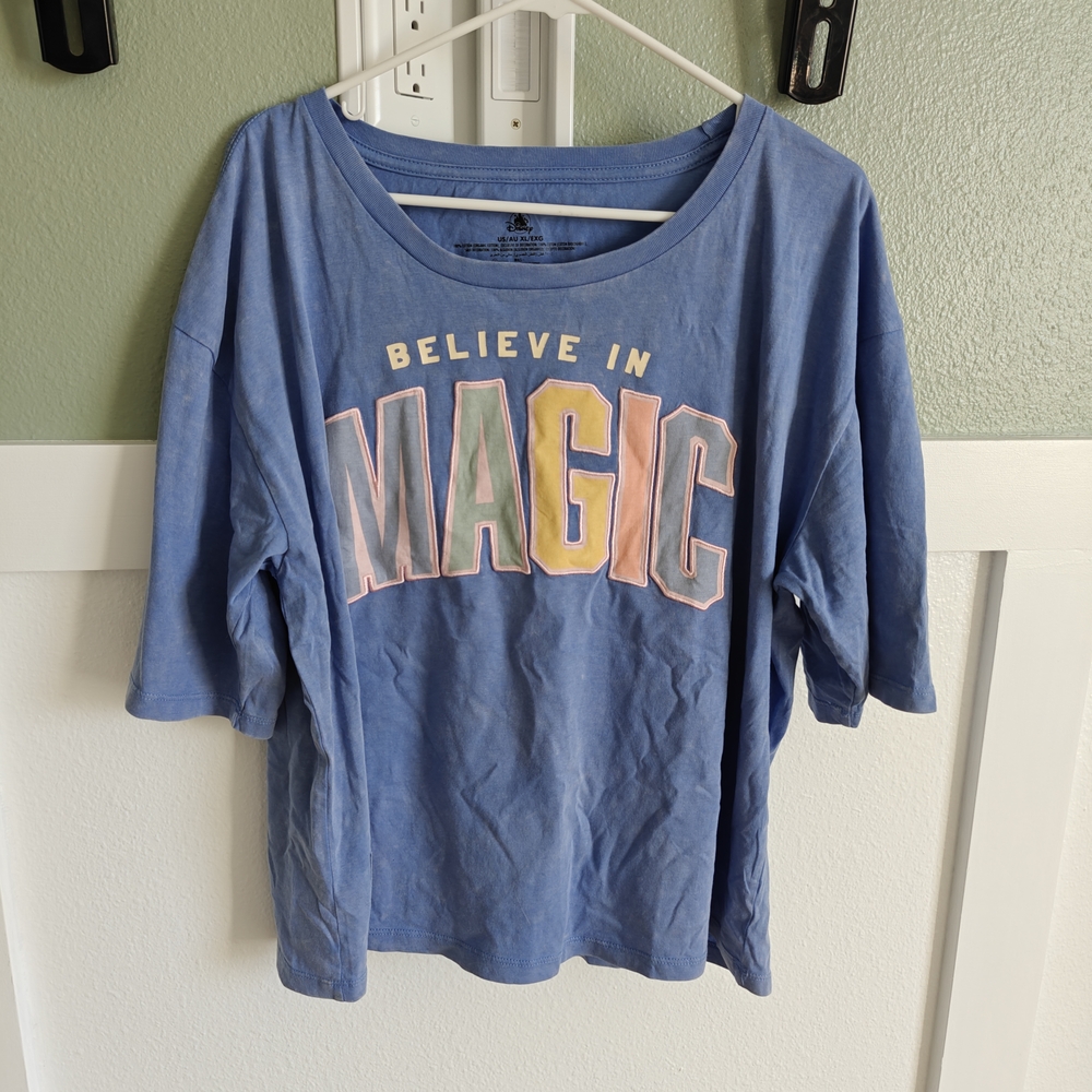 Disney Light Blue Cotton Tee